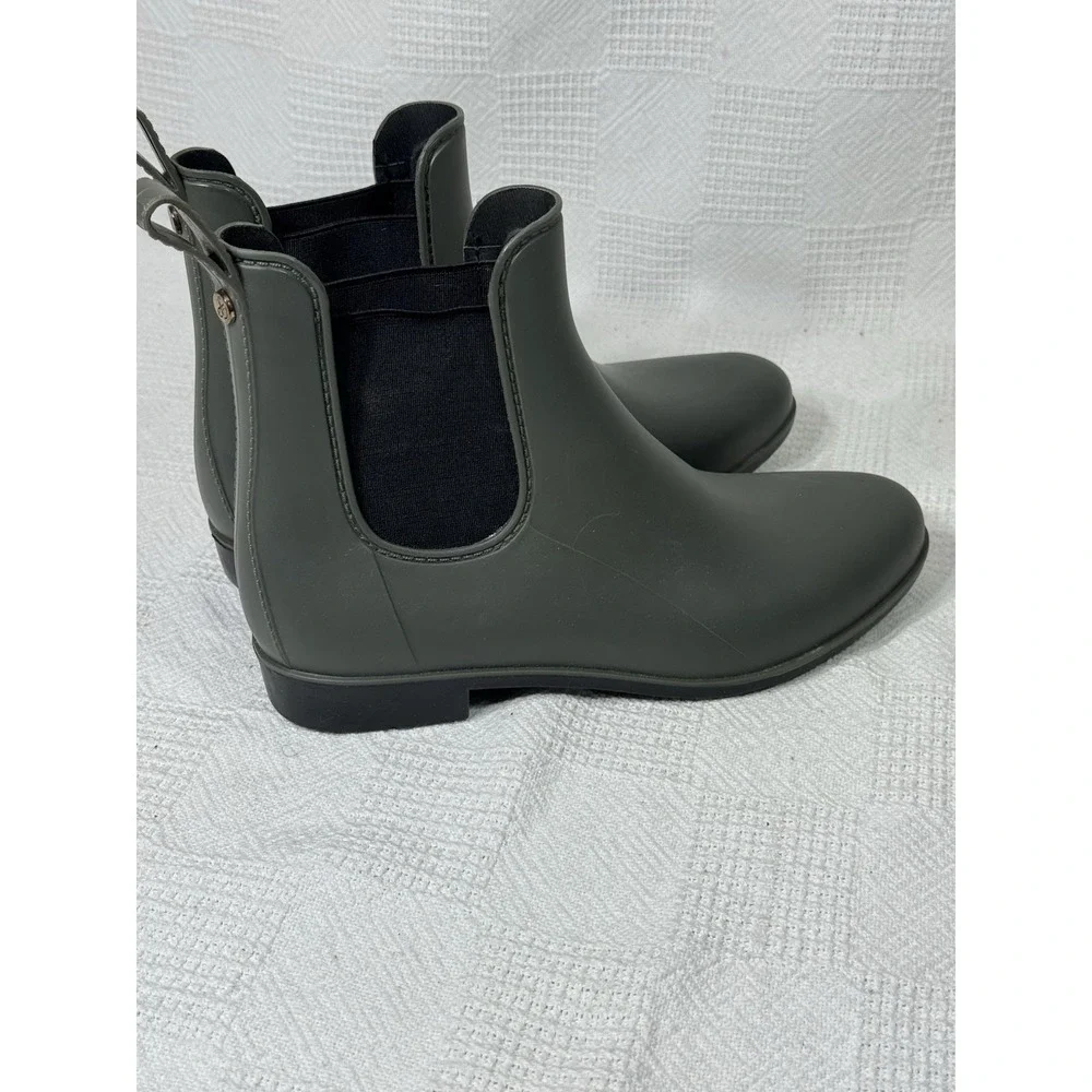 Sam Edelman Womens 9 Tinsley Moss Green‎ Chelsea Ankle Rain Bootie